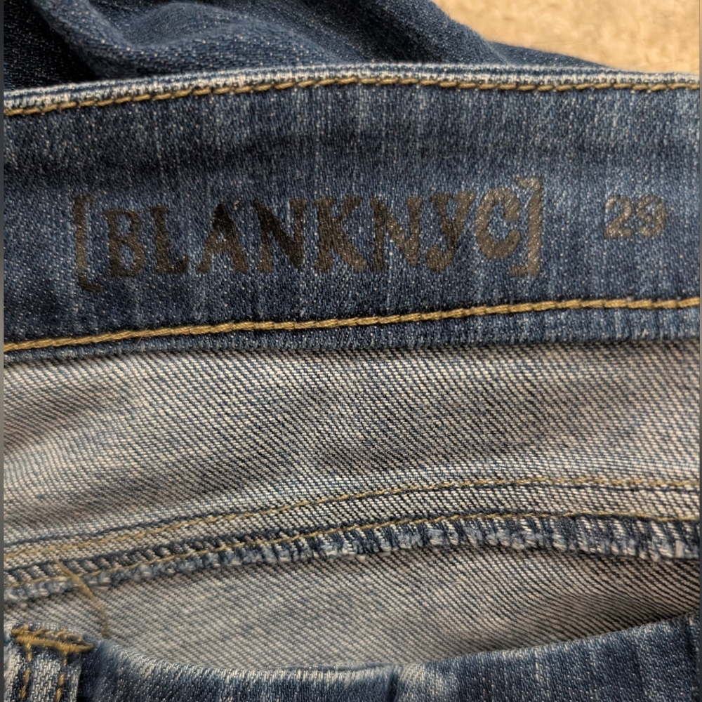BlankNYC Dark Wash Mid Rise Skinny Jeans, Size 29 - Picture 7 of 9